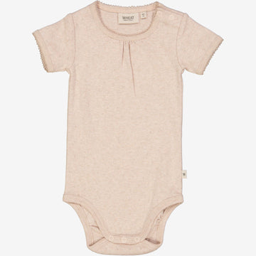 Wheat Main  Kortærmet Blonde Body Underwear/Bodies 2032 rose dust