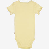Wheat Kortærmet Blonde Rib Body Underwear/Bodies 5106 yellow dream