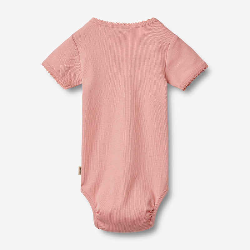 Wheat Main Kortærmet Blonde Rib Body Elisa Underwear/Bodies 2026 rose