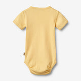 Wheat Main Kortærmet Blonde Rib Body Elisa Underwear/Bodies 9425 golden yellow