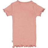 Kortærmet Blonde Rib T-Shirt - rosie