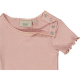 Wheat Main Kortærmet Blonde Rib T-Shirt Jersey Tops and T-Shirts 2270 misty rose