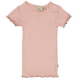 Wheat Main Kortærmet Blonde Rib T-Shirt Jersey Tops and T-Shirts 2270 misty rose