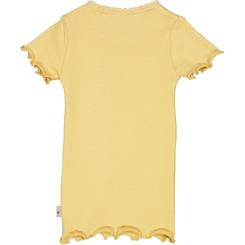 Kortærmet Blonde Rib T-Shirt - sahara sun