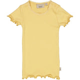 Kortærmet Blonde Rib T-Shirt - sahara sun