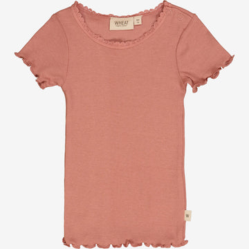 Wheat Main Kortærmet Blonde Rib T-Shirt | Baby Jersey Tops and T-Shirts 2021 old rose