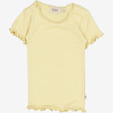 Wheat Kortærmet Blonde Rib T-Shirt | Baby Jersey Tops and T-Shirts 5106 yellow dream