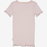 Wheat Kortærmet Blonde Rib T-shirt Jersey Tops and T-Shirts 1354 soft lilac