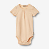 Wheat Main Kortærmet Body Edna | Baby Underwear/Bodies 1251 pale peach