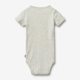 Wheat Main Kortærmet Body Edvald Body 0224 melange grey