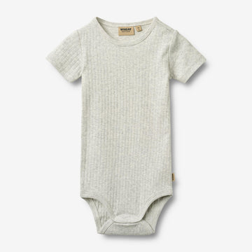 Wheat Main Kortærmet Body Edvald Body 0224 melange grey