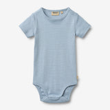 Wheat Main Kortærmet Body Edvald Body 9641 faded blue stripe