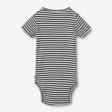 Wheat Main Kortærmet Body Edvald Body 9432 navy rib stripe