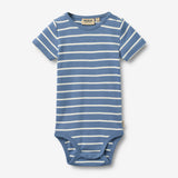 Wheat Main Kortærmet Body Edvald Body 1048 blue stripe