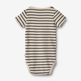 Wheat Main Kortærmet Body Edvald | Baby Underwear/Bodies 1433 navy stripe