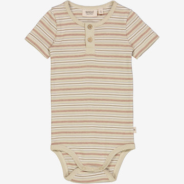 Wheat Main  Kortærmet Body Kantbånd Underwear/Bodies 1229 dusty stripe