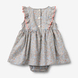 Wheat Main Kortærmet Bodykjole Sofia Dress 2650 air blue flowers