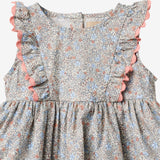 Wheat Main Kortærmet Bodykjole Sofia Dress 2650 air blue flowers