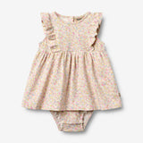Wheat Main Kortærmet Bodykjole Vianna Dress 9637 blush flower meadow