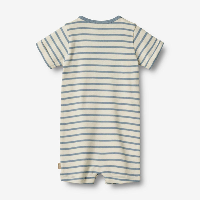 Wheat Main Kortærmet Heldragt Alfred | Baby Jumpsuits 1479 shell stripe