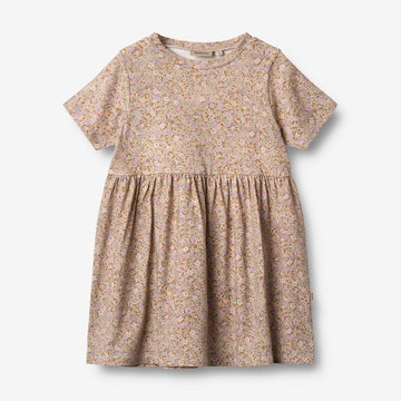 Wheat Main Kortærmet Jersey Kjole Anna Dress 9409 lilac flower meadow
