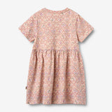 Wheat Main Kortærmet Jersey Kjole Anna Dress 9876 magenta heart flowers