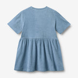 Wheat Main Kortærmet Kjole Astrid Dress 1260 faded denim