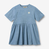 Wheat Main Kortærmet Kjole Astrid Dress 1260 faded denim