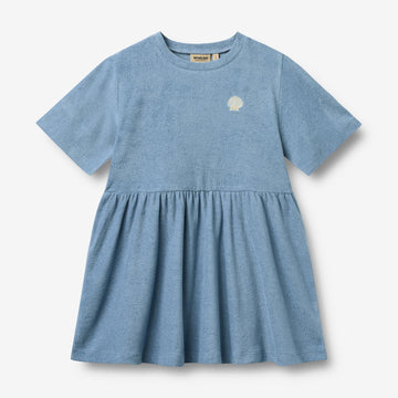 Wheat Main Kortærmet Kjole Astrid Dress 1260 faded denim
