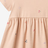 Wheat Main Kortærmet Jerseykjole Anna Dress 2475 rose flowers