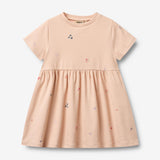 Wheat Main Kortærmet Jerseykjole Anna Dress 2475 rose flowers