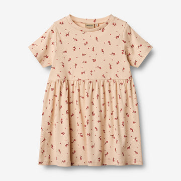 Wheat Main Kortærmet Jerseykjole Anna Dress 9439 rose water flowers