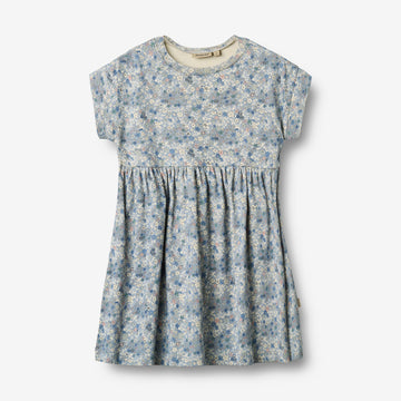 Wheat Main Kortærmet Jerseykjole Emilie Dress 9418 blue summer flowers