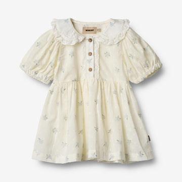 Wheat Main Kortærmet Kjole Adele Dress 1481 blue flowers