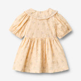 Wheat Main Kortærmet Kjole Adele Dress 9632 barely apricot flowers