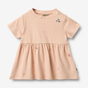 Wheat Main Kortærmet Kjole Anna Dress 2475 rose flowers