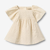 Wheat Main Kortærmet Kjole Elva Dress 3129 eggshell
