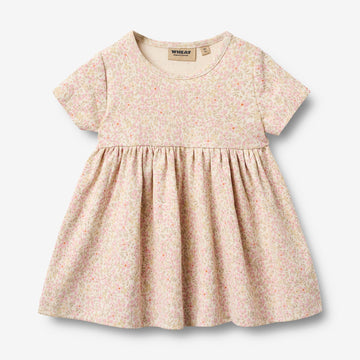 Wheat Main Kortærmet Kjole Nova Dress 9422 coral flowers