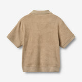 Wheat Main Kortærmet Polo T-Shirt Marlo T-Shirt 9608 sand stone