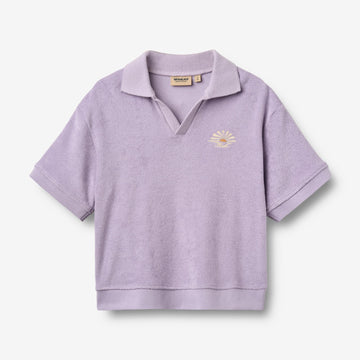 Wheat Main Kortærmet Polo T-Shirt Marlo T-Shirt 9612 warm cosmic lilac