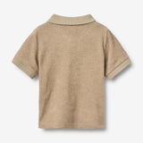 Wheat Main Kortærmet Polo skjorte Mali Sweatshirt 9608 sand stone