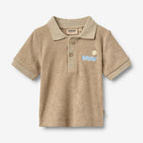 Wheat Main Kortærmet Polo skjorte Mali Sweatshirt 9608 sand stone