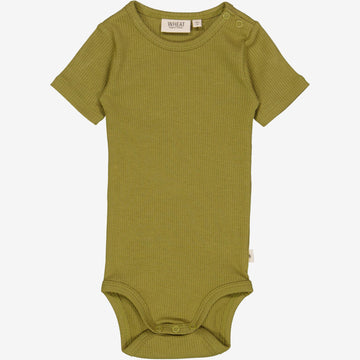 Wheat Main  Kortærmet Rib Body Underwear/Bodies 5061 frog
