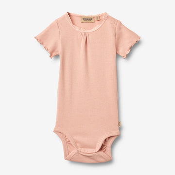Wheat Main Kortærmet Rib Body Edna Body 9658 rose cloud