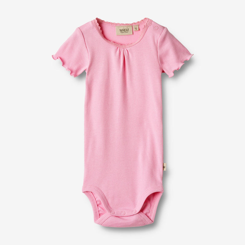 Wheat Main Kortærmet Body Edna | Baby Underwear/Bodies 2356 pink