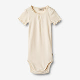 Wheat Main Kortærmet Body Edna | Baby Underwear/Bodies 3171 cream