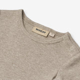 Wheat Main Kortærmet Rib Body Timo Body 0072 gravel melange