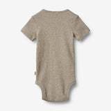 Wheat Main Kortærmet Rib Body Timo Body 0072 gravel melange