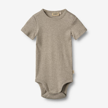 Wheat Main Kortærmet Rib Body Timo Body 0072 gravel melange