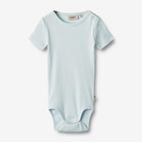 Wheat Main Kortærmet Body Timo | Baby Underwear/Bodies 4030 light blue